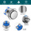 HOTUT 4 Pieces 16 mm Momentary Push Button Switch, Waterproof Push Button Switch, Push Button Switch, Round Push Button Switch, Momentary Mini Push B 3