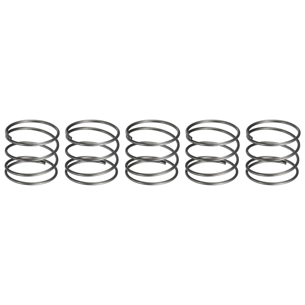 Sourcing Map 5Pcs Compression Spring, 30Mm Od, 1.6Mm Wire Size, 25Mm Free Length, Spring Steel Construction Extended Mechanical Compression Springs F 59396628