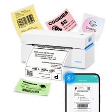 ORGSTA Shipping Thermal Label Printer Machine 4x6 Bluetooth and USB T001 Plus Postage Sticker Maker For DHL Address Parcels