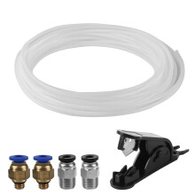 10M PTFE Tube for A1 2.5mm IDx4mm OD, Teflon Tubing with Cutter, 3D Printer PTFE Tubing, for Bambu Lab A1/A1 mini/P1P/P1S/X1C, for Creality K1/K1 Max