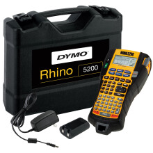 Dymo Rhino 5200 Industrial Label Maker | Labelling Machine Kit Case | Time-Saving Hot KeysPrints FastDurable Label Maker For Job Sites and Heavy-Duty