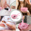 2Ensembles Kit Beauté Rose Outil Bol Brosse Pour DIY 3
