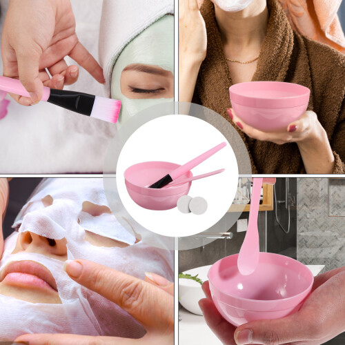 2Ensembles Kit Beauté Rose Outil Bol Brosse Pour DIY 2