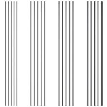 10 PCS 30CM Stainless Steel Solid Round Rods (diameter: 1.5mm)