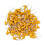 Innfeeltech 100pcs 50V 1.5uF Monolithic Ceramic Capacitor Yellow Electronic Accessories for Computer and Telephone 1