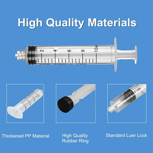 1PCS 100ML Reusable Plastic Syringe with Measurement Hydroponics Plastic Nutrient Measuring Nutrient Syringe Tools Sampler 2