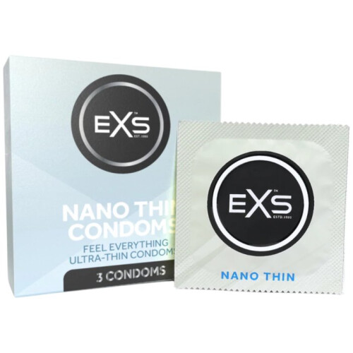 Nano tynde kondomer 3 stk. EXS