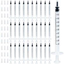 Hengxinc 30Pcs 1ml Colostrum Syringe With Caps, Colostrum collection Syringe No Needle, Colostrum Harvesting Kit Individually Sealed for Scientific L