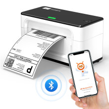 MUNBYN Bluetooth Label Printer, Desktop Thermal Label Printer 4x6 for Shipping Postage Home Small Business, Compatible with Etsy, Shopify, Ebay, Amaz