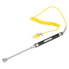 sourcing map K Type Surface Thermocouple Temperature Probe Sensor Stainless Steel -58 to 932F (-50 to 500C) 5.1ft 15x135mm