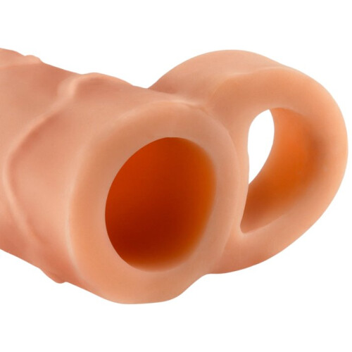 Fantasy X-Tensions Perfect 2 Inch Penis Extension with Ball Strap 2