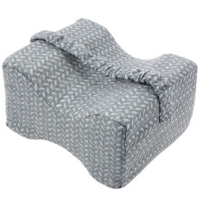 Memory Foam Knee Pillow with Adjustable Strap for Side Sleepers Hip and Back Pain Relief