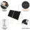 DOKIO Foldable Portable Solar Panel 200W 12V Monocrystalline Solar Suitcase with 20A Controller 3