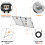 DOKIO Foldable Portable Solar Panel 200W 12V Monocrystalline Solar Suitcase with 20A Controller 4