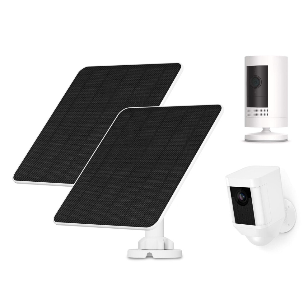 Solar Panel Ring Camera, 5W Camera, Solar Panel, Charger For Ring Stick Up Cam/Pro Battery, Spotlight Cam/Plus/Pro Battery, Solar Panel For Ring Came 75830298