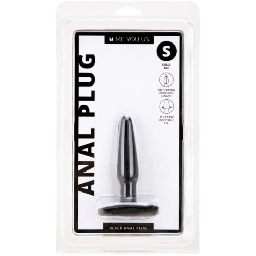 Me You Us Black Tapered Butt Plug with Flared Base 1