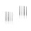 30Pièces Outils Nail Art Silicone Noir Polyvalent 8