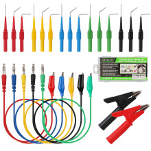 SWANLAKE 22PCS Back Probe Kit, Back Probe Pin Kit - Professional Automotive Diagnostic Tool Set with Alligator Clips and Banana Plugs - Ideal for Car