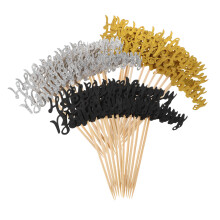 180Pcs Colorful Paper and Wood Cake Picks for Home and Outdoor Decor