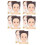 10Pcs Creative Kids Face Paint Practice Board Reusable Plastic Tool 4