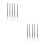 30Pièces Outils Nail Art Silicone Noir Polyvalent 5