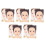 10Pcs Creative Kids Face Paint Practice Board Reusable Plastic Tool 10