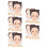 10Pcs Creative Kids Face Paint Practice Board Reusable Plastic Tool 5