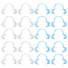 TSHAOUN 20 Pieces Mouth Opener, Mouth Lip Opener Dental C Shape Cheek Lip Retractor for Adult Kids, Mouthpieces Replacement Cheek Retractors for Teet