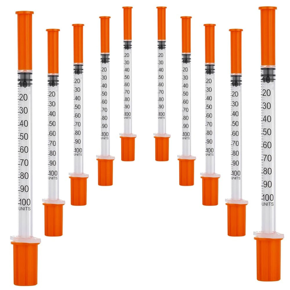 Cyjywp 10 Pcs Dispensing Measuring Tool Individually Packaging Plastic Syringes Multifunctional 1Ml Syringe With 30G*8Mm Needle For Liquids Oils Glue