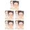 10Pcs Creative Kids Face Paint Practice Board Reusable Plastic Tool 9
