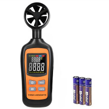 Digital Anemometer,Handheld Wind Speed Meter,Air Flow Velocity Meter for Measuring Wind Speed/Temperature with Backlight LCD,for Shooting, HVAC, Dron