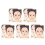 10Pcs Creative Kids Face Paint Practice Board Reusable Plastic Tool 8