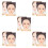 10Pcs Creative Kids Face Paint Practice Board Reusable Plastic Tool 6