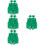 4Ensembles Vestes Verts En Pour Costume St. Patrick 9