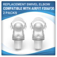 2 Packs Replacement Swivel Elbow Connector Compatible with Airfit F20 and Airfit F30, Tube Quick-Release Elbow, Great-Value Supplies by BlessEase