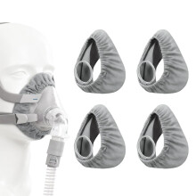 4Pcs CPAP Mask Liners, Sleep Apnea Mask Liners for ResMe F20 & F10 Soft Cushion Covers Reusable Elastic Face Cushion Pads CPAP Accessories Reduce Air