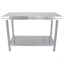 Commercial Catering Table, 120cmX60cmX80cm - Stainless Steel Kitchen Table - Food Prep Workbench - Ideal for Outdoor Kitchen
