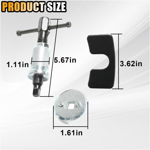 Brake Caliper Piston Tool for Easy Brake Pad Installation, RightHand Thread Rear Disc Replacement 1