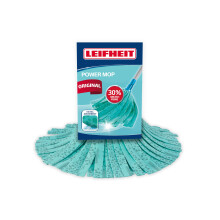 Leifheit Replacement Mop Head for Classic Mop, Viscose Plus Mop Head, Viscose, Washable at 60 degrees, Universal Screw Thread Connection to Handle, T