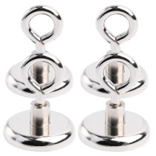 Aenienoe Strong Neodymium Magnets Fishing 120lb Pulling Force Heavy Duty 36 mm Extra Strong Magnet Industrial Magnets for Retrieving in River and Sal