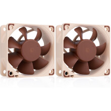 Noctua NF-A6x25 PWM, Premium Quiet Fan, 4-Pin (60mm, Brown) (Pack of 2)