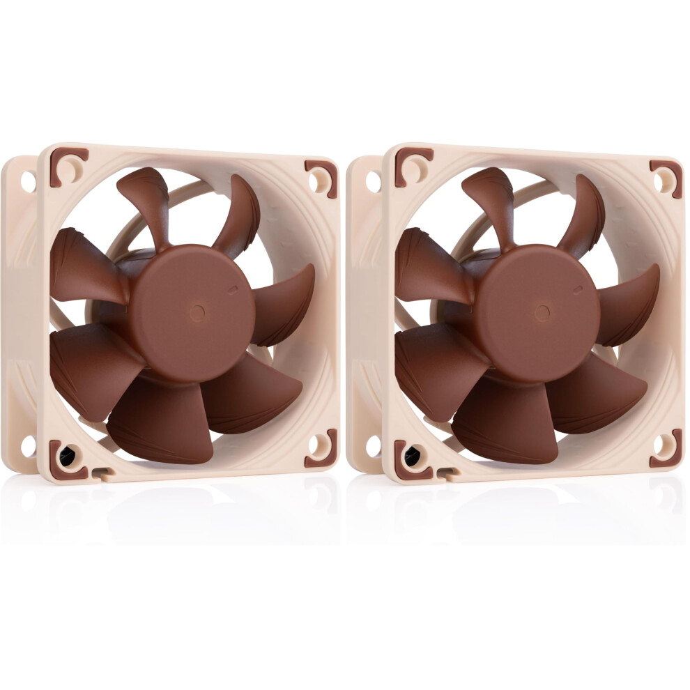 Noctua Nf-A6x25 Pwm, Premium Quiet Fan, 4-Pin (60Mm, ) (Pack Of 2) Brown 13171643