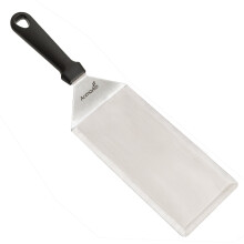Big Metal Griddle Spatula - Grill spatula 4 x 8 in Large Burger Smasher Hamburger Turner Scraper - Pancake Flipper - Great for BBQ Grill and Flat Top