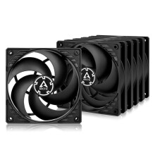 ARCTIC P12 PWM PST (5 Pack) - PC Fan, 120mm Fan, PC Case Fan, PWM Sharing Technology (PST), Pressure-optimised, quiet motor, Computer, 200-1800 rpm (