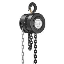 SPECSTAR Hand Chain Hoist 1250kg Capacity 3m Manual Lifting Block with Hardened Chains and 2 Heavy Duty Hooks Chain Fall Hoist for Warehouse Building
