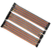 120 Pcs Multicolored Dupont Wire, Jumper Cables, Jumper Wires, 40pin Male to Female, 40pin Male to Male, 40pin Female to Female, Multicolored Ribbon