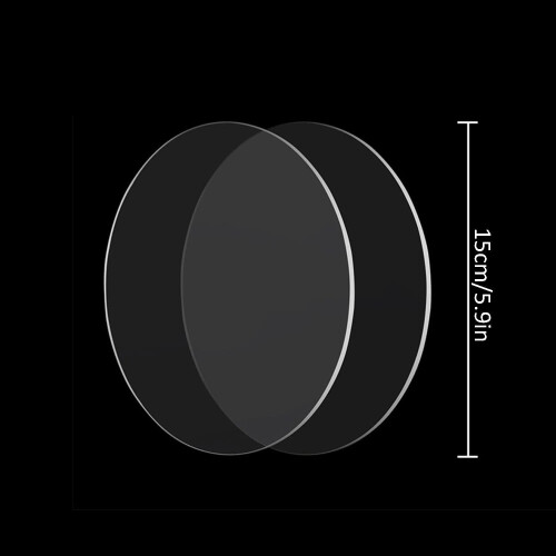 TSKDKIT 15cm Acrylic Discs Circle Plastic Sheet Black Plastic Discs Sheet Round Discs Sheets for Cake Topper, Christmas Decor, Craft DIY, Printing et 1