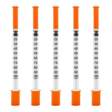 1ml Syringes Laboratory Measurement Tool, 20 Pack Individually Packed (1ML-30#, 20)