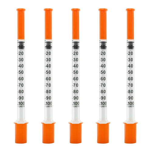 1ml Syringes Laboratory Measurement Tool, 20 Pack Individually Packed (1ML-30#, 20)