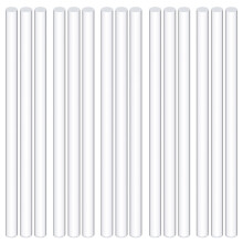 Swpeet 15Pcs Diamete 8mm Length 300mm White Acrylic Dowel Rods Assortment Kit, Clear Acrylic Round Solid Bar DIY Model Material Acrylic Round Stick f